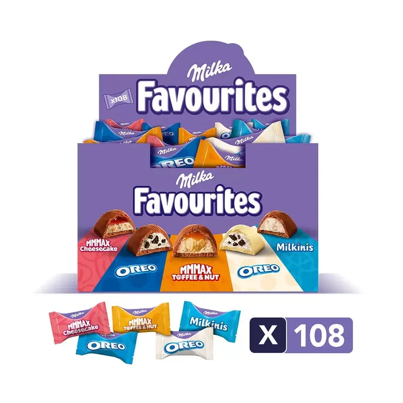 Milka Favourites - chocolademix om te delen - 108 stuks - 1000g
