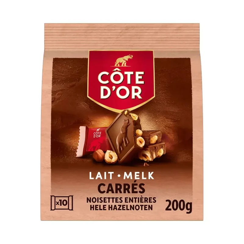 Côte d'Or Mini carré melk hele noot - 20g x10