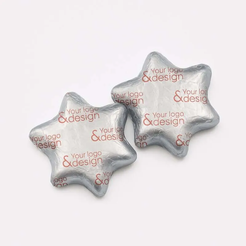 Mini Chocolate Sweet Star 4 g in Eigen Verpakking