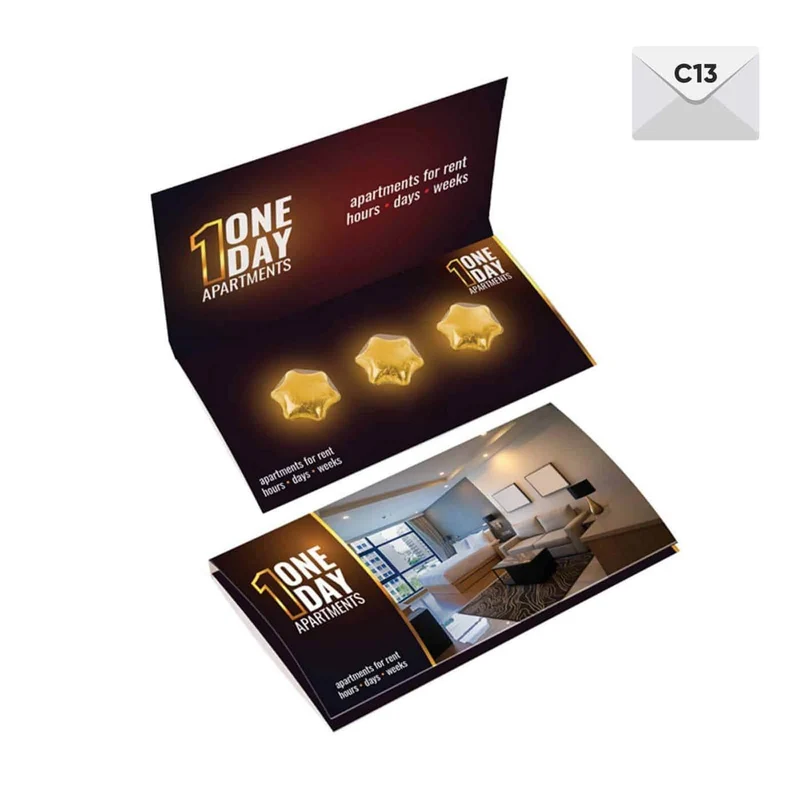 Set of Chocolates 3 Stars Envelope in Eigen Verpakking
