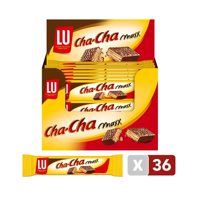 LU Cha-Cha Maxx chocoladesnack - 36 stuks - 1235g