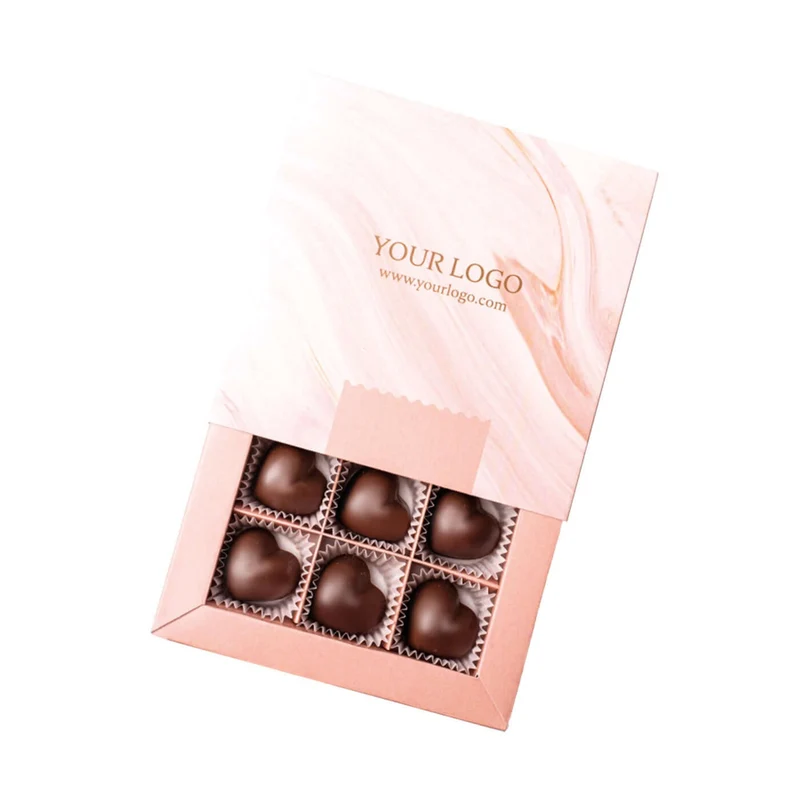 Pralines Velvet Hearts in Eigen Verpakking