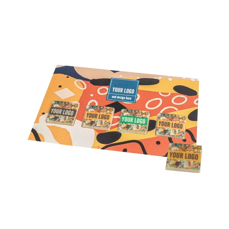 Set verzendchocolaatjes – vierkante print editie