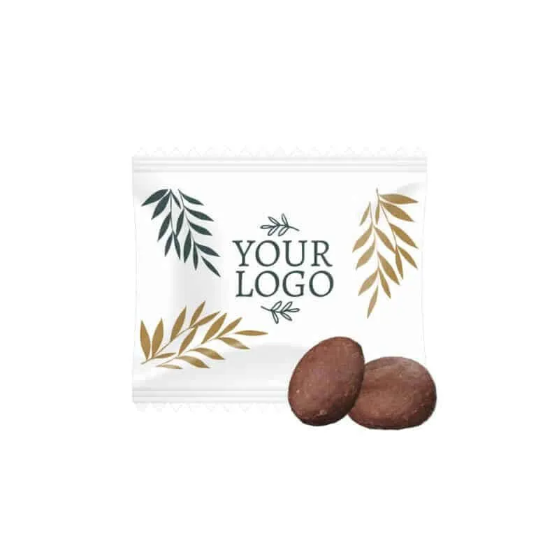 Coffee Tiny Bag – Koffiebonen in Chocolade met Eigen Bedrukking