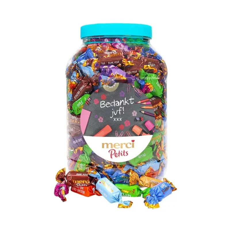 merci Petits chocolade - "Bedankt juf" - 1400g