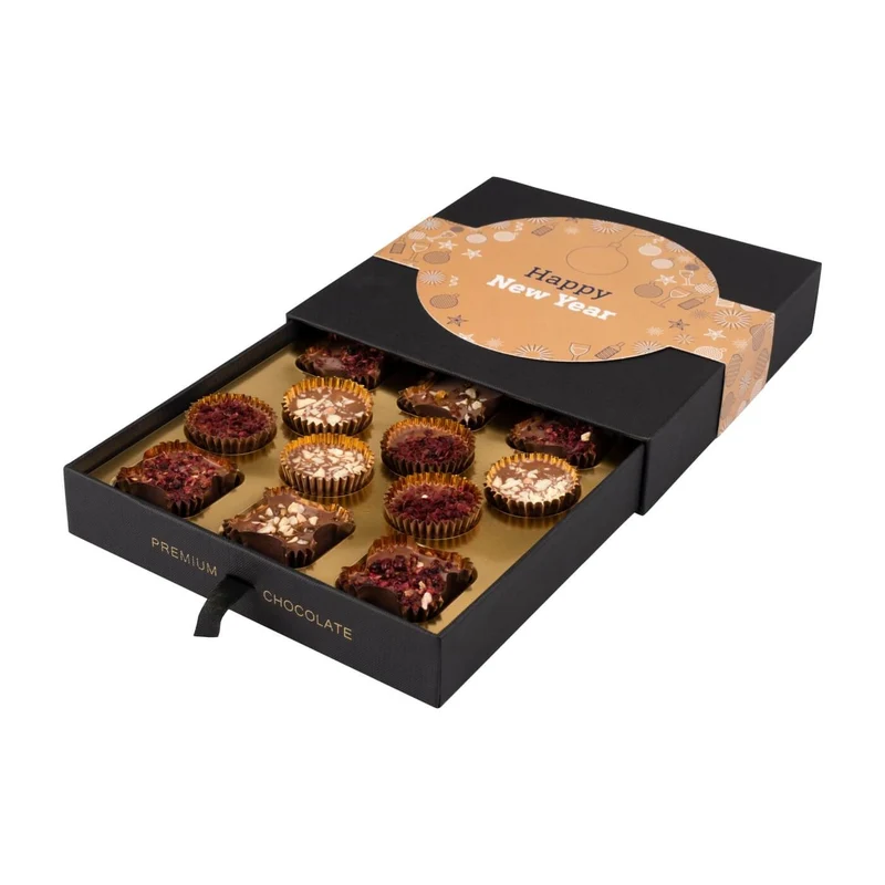 Pralines Prime Gold Cups – luxe nieuwjaarspralines in eigen verpakking