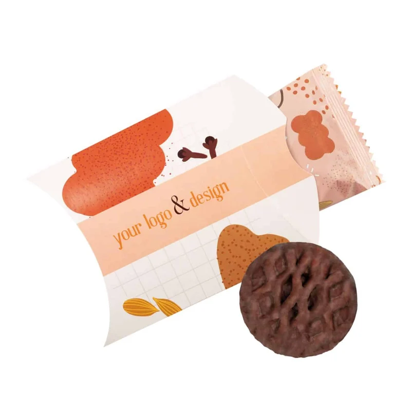 Premium gingerbread pillow in eigen verpakking