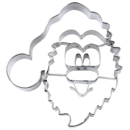 Koekjesuitsteker Gezicht Kerstman 9cm