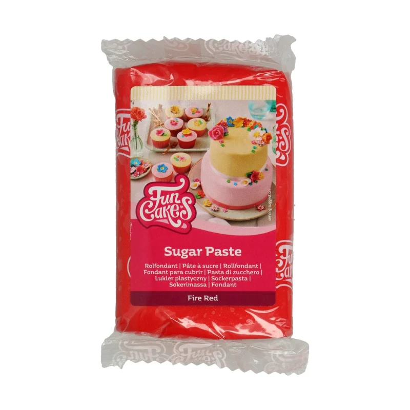 Funcakes | Fondant fire red 250g