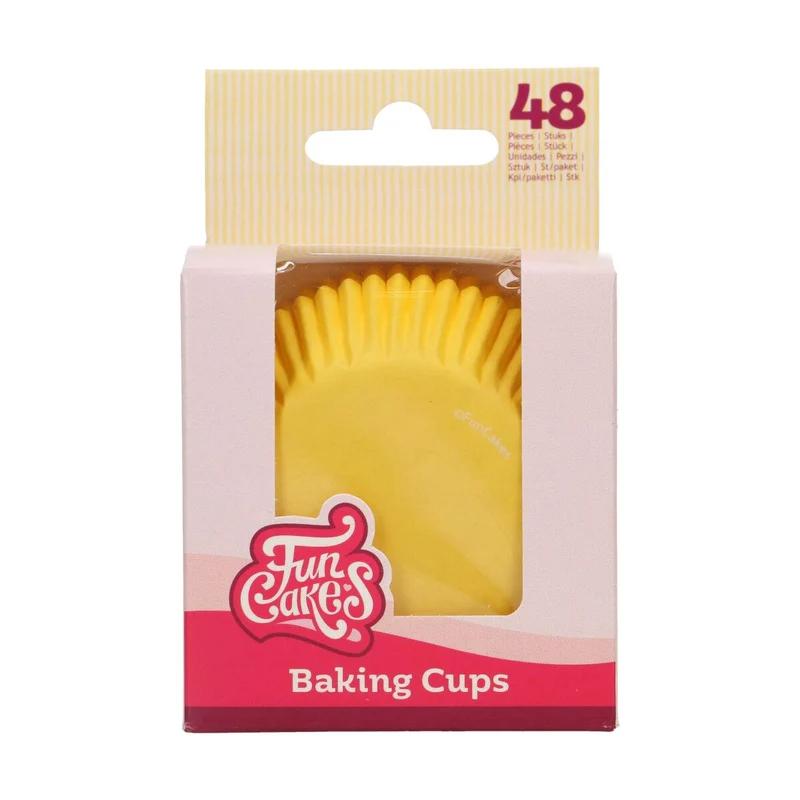FunCakes Baking Cups Geel pk/48