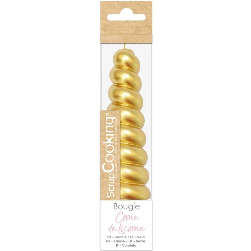 Scrapcookin | unicorn kaars goud