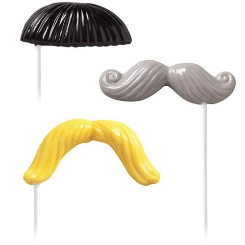 Wilton Lollipop Mold Mustache Fun Face
