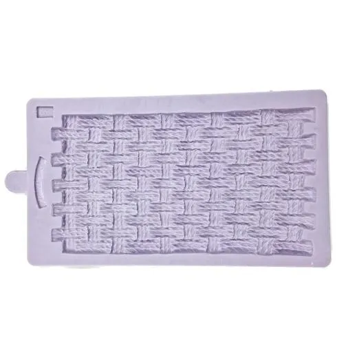 Karen Davies Siliconen Mould Rustic Basket Weave by Alice