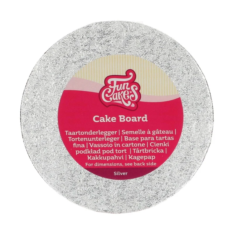 FunCakes Cake Board Rond Ø20 cm Zilver