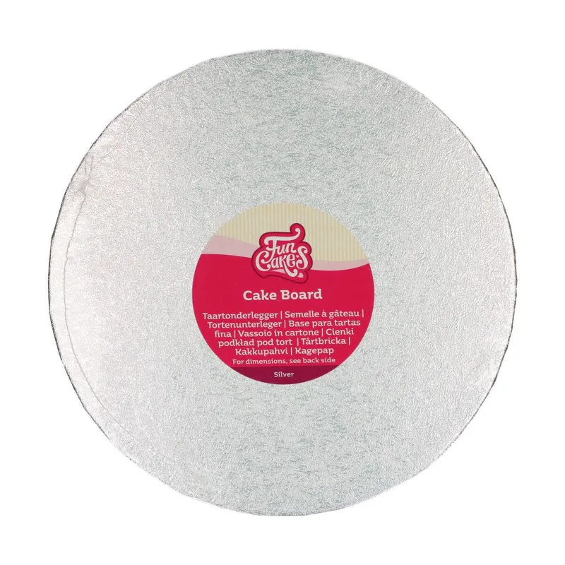 FunCakes Cake Board Rond Ø25 cm Zilver