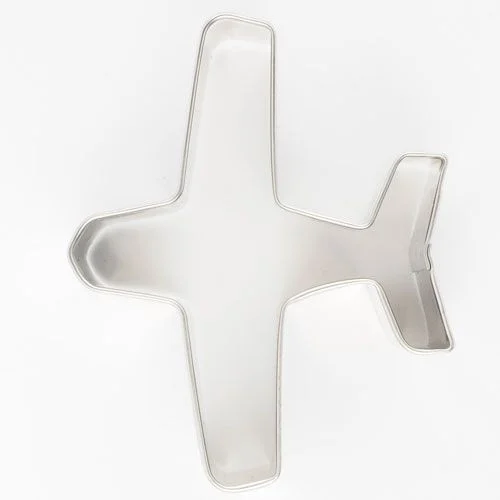 Cookie cutter | Uitsteker metaal vliegtuig 7cm