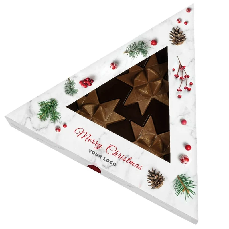 6 Chocolate Stars met Eigen Ontwerp