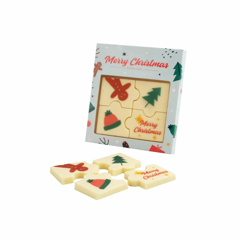Chocoladepuzzel met Eigen Ontwerp – 4 Stuks