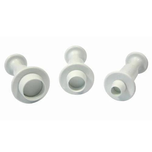 PME Miniature Round Plunger Cutter set 3 stuks.