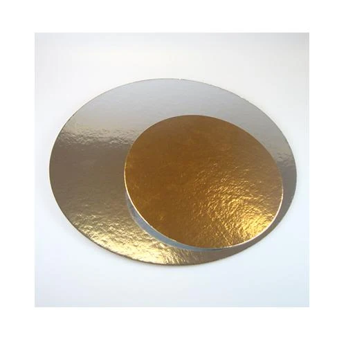 Taartkartons Goud/Zilver rond 26cm (3 stuks)