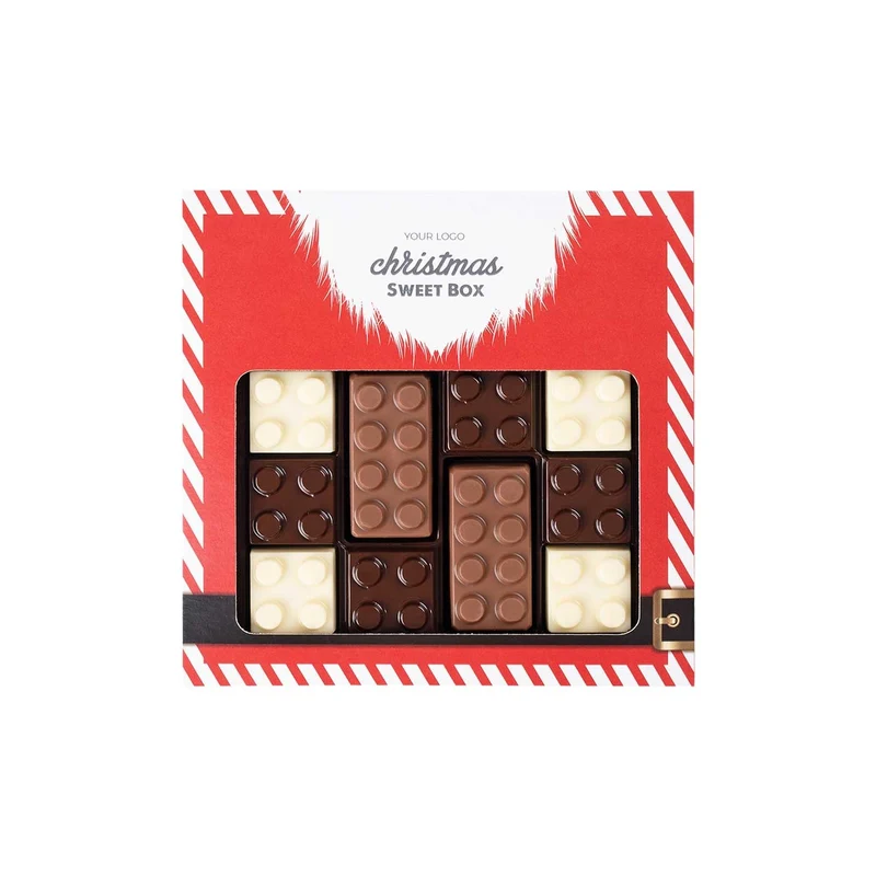 Chocolate Brick Box Pralines – Feestelijke Chocoladeblokken met Vulling