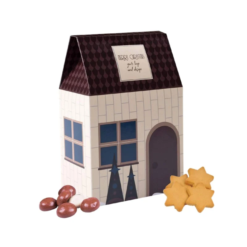 Micro Townhouse – Feestelijk Huisje vol Chocolade Mini Cookies