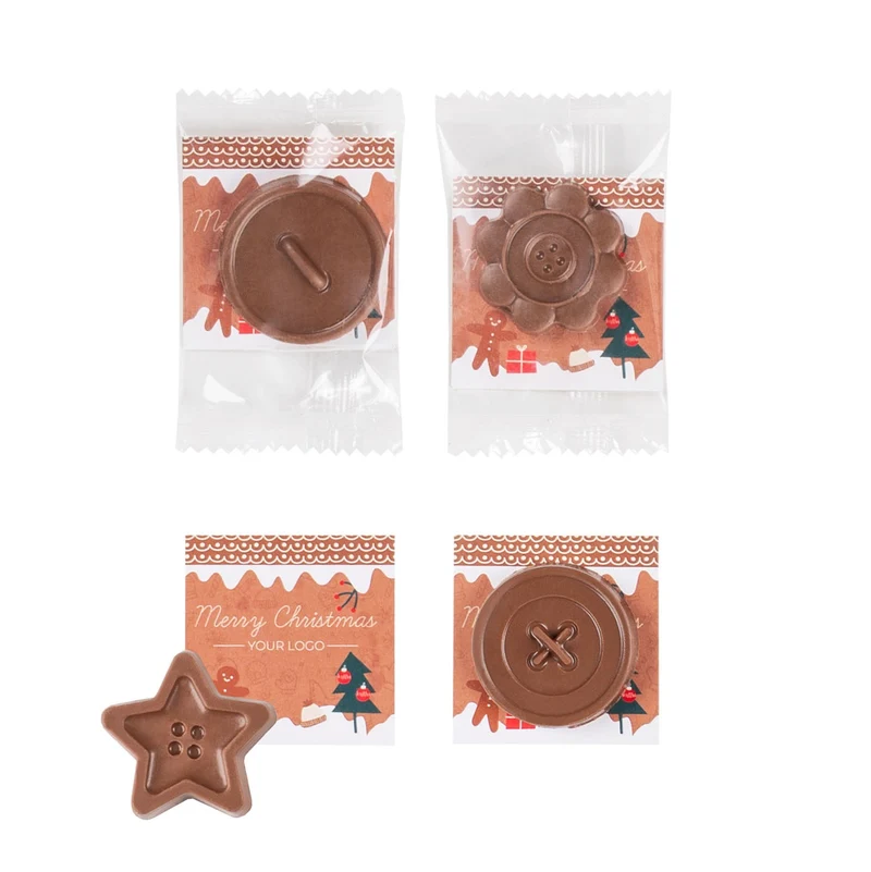 Christmas Chocolate Button – Een Sfeervol Mini Cadeau dat Altijd Past