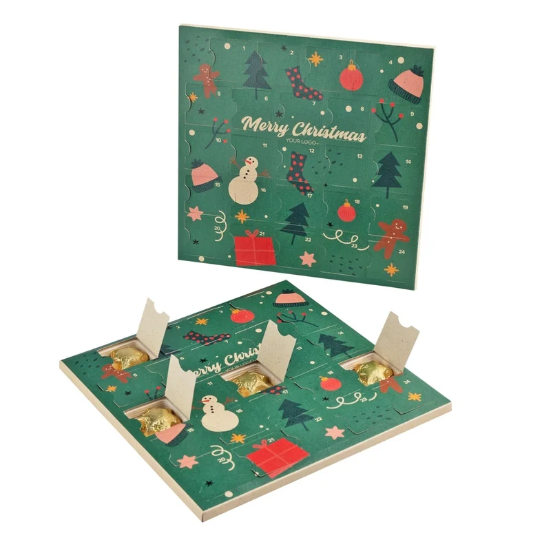 Eco Adventskalender – vierkant en feestelijk duurzaam