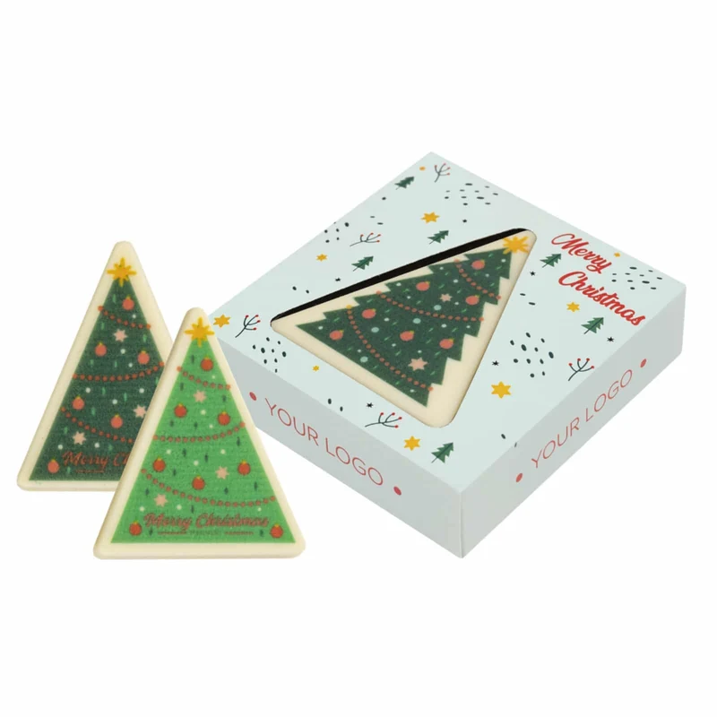 Choco Triangle Print – kerstpraline in feestelijke vorm