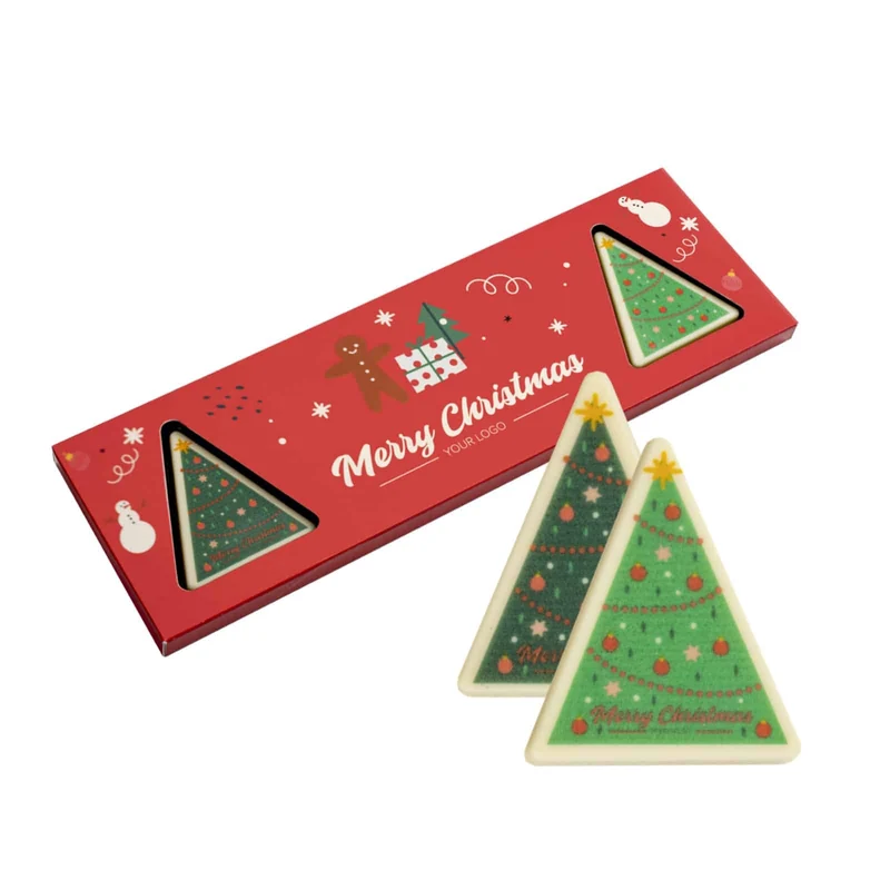 Choco Triangle Print – feestelijke pralineset (4 stuks)