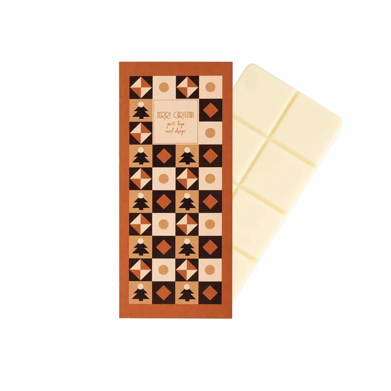 Chocoladereep in envelop – stijlvolle kerstverwennerij