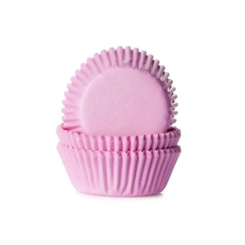 House of Marie Mini Baking cups Licht Roze pak 60 stuks.