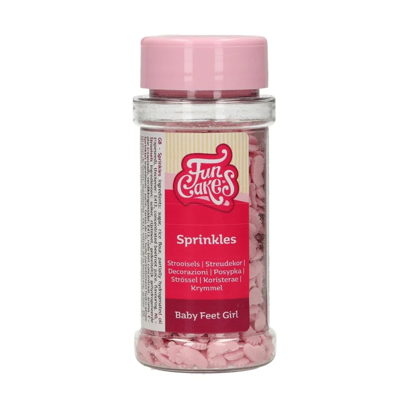 FunCakes Babyvoetjes Roze 55 g