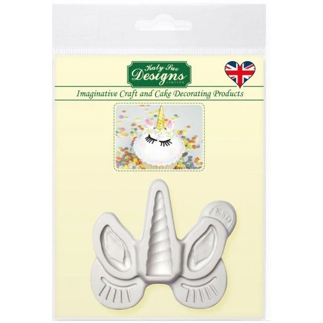 Katy Sue Mould Unicorn Ears, Horn and Lashes