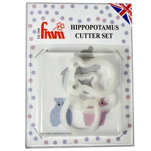 FMM Mummy & Baby Hippo Set 4 stuks