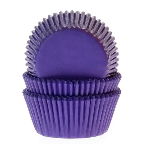 House of Marie Baking cups Paars 50 stuks.