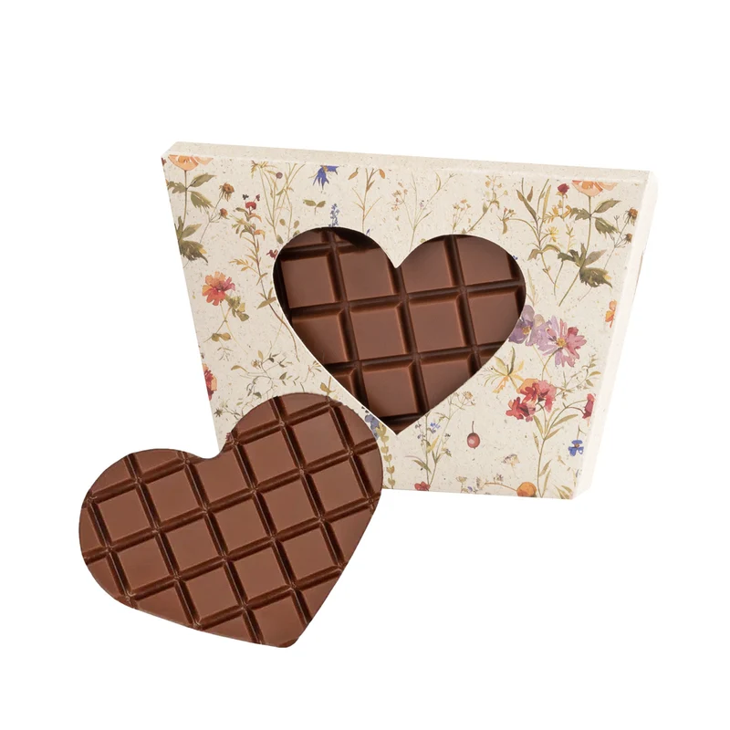 Chocolade Hart (medium) in eigen verpakking