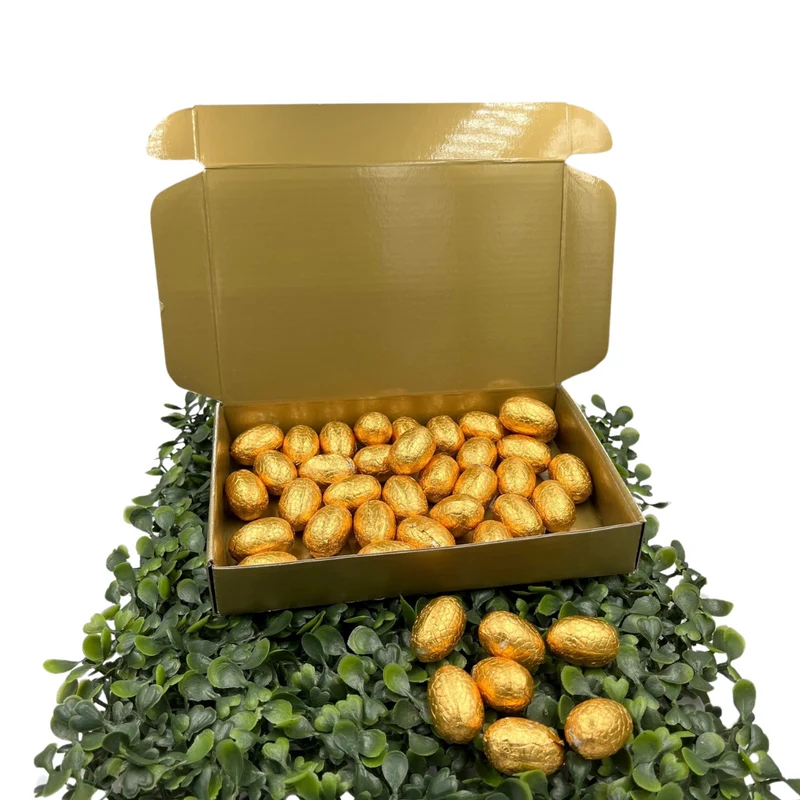 Gouden brievenbusdoosje met Gouden paaseitjes