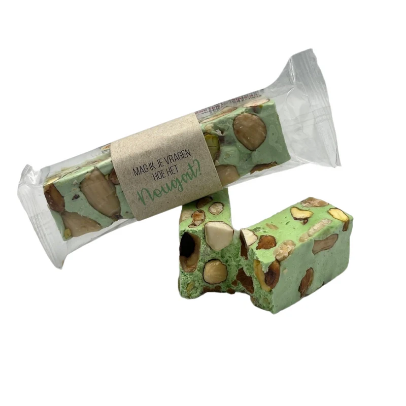 Nougat met persoonlijke banderol
