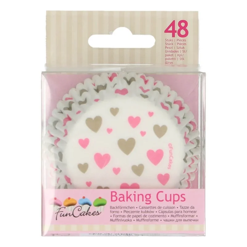 FunCakes | Baking cups Hearts (normaal) (set/48)