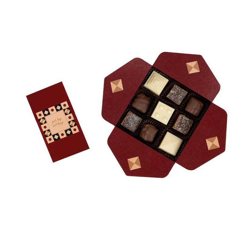 Chocoladebox Fruit Mosaic 9 Stuks