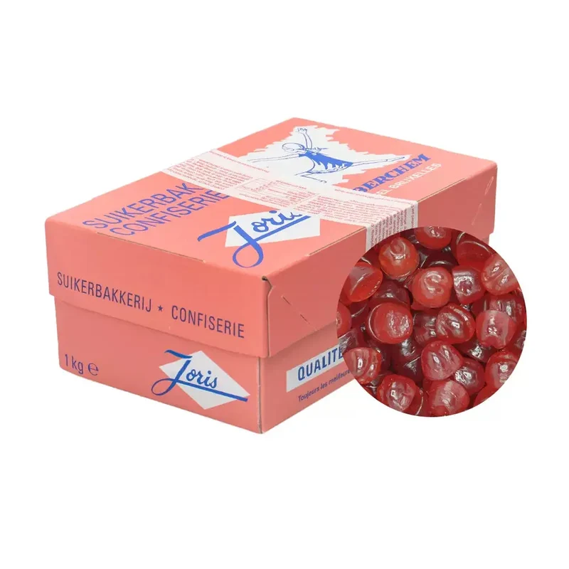 Joris Sweets Gewassen Krieken - harde gommen met kersensmaak - 1000g