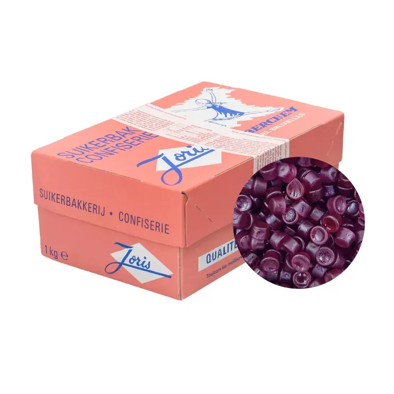 Joris Sweets Agents Mauves - harde gommen met viooltjessmaak - 1000g