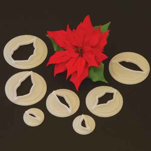 FMM Poinsettia Cutter set 7 stuks