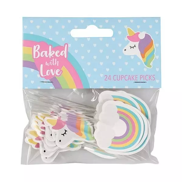 Culpitt Taartdecoratie Prikkers Unicorn 80mm 24st.