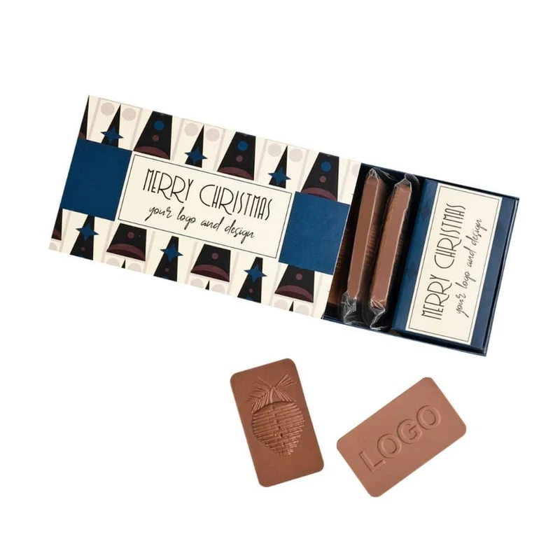 ChocoCookie Box – Luxe Chocoladekoekjes met Kerstmotief