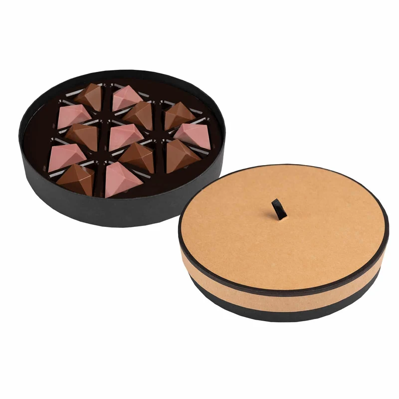 Pralines Prestige in luxe ronde geschenkdoos